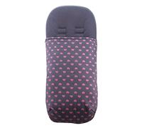 JYOKO Kids Saco para Cochecito Compatible con Baby Jogger City Mini Joolz (Algodon, Fluor Heart)