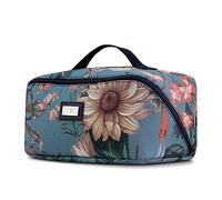 JYOKO Neceser con Múltiples Compartimentos, Bolsa de Maquillaje Elaborado con Tejido Anti Manchas, Beauty Case, Bolsa de Aseo Portable (Lago di como)