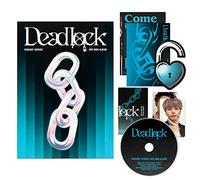 JYP Ent. Xdinary-heroes - 3nd Mini Album [Deadlock] (Ver.1) Photobook + CD-R + Photocard + Tarjeta plegable + Mini Póster Letra + Colgante para puerta + 2 Pin-Button-Binsignias + 4 tarjetas de fotos