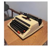 JYPIINFS Máquina de escribir manual antigua, maquinaria portátil, máquina de escribir para procesamiento de textos, incluye cinta negra y roja (B)