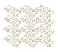 JYSNOW 200 Piezas Numeros de Madera, 15 mm Números de Madera para Manualidades, del 0 al 9, para Decoración, Aprendizaje Temprano y Proyectos de Manualidades (Estilo 2)