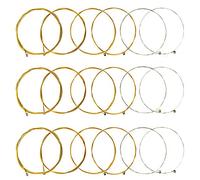JYsun cuerdas para guitarra acústica, 3 juegos completos con núcleo de acero inoxidable fósforo bronce herida cabeza de cuentas niquelada incluyendo E-1st B-2nd G-3rd D-4th A-5th E-6th