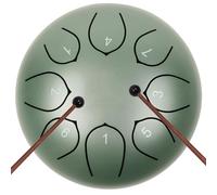 JYTMUS Tambor de lengua de acero, 8 notas, tambor de acero de 6 pulgadas con bolsa de tambor, libro de música, mazos de tambor, soporte de mazo y calcomanías para yoga, meditación, educación musical