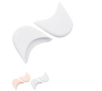 JYtop® 1 par de almohadillas de gel de sílice para zapatos de ballet puntiagudos, alivio del dolor, almohadillas protectoras de punta de gel suave, para zapatos de ballet puntiagudos, alivio del dolor (blanco)