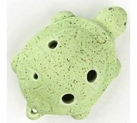 Jyuiipcz Ocarinas 3 colores Ocarina 6 agujeros tortuga pequeña ocarina alto tono C principiante ocarina turística recuerdo juguetes de enseñanza colgante de cerámica (Color : #1) (#4)