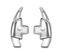 JYUTDW Extensión de paleta de cambio Extensor De Palanca De Cambios Para Volante De Coche Para Mercedes Benz Para ABCS SL Clase E GLA CLS CLA W222 W213 W205 X177 X222(Silver)