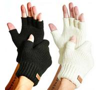 JYUYNY Guantes sin Dedos - Invierno Guantes Tejidos Cálidos Trabajar Correr Ciclismo Conducir para Hombre y Mujer Guantes de Oficina Guantes de computadora