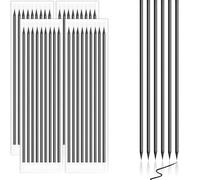 Jyvex 36 minas de lápiz de 2,8 mm para lápices de carpintero, minas de repuesto para lápices de carpintero, minas impermeables Pica Dry y resistentes al agua (negro)