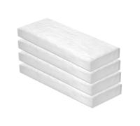 Jyvex 4 esponjas de cerámica 300 x 100 x 25 mm para chimenea de bioetanol | Fibra de cerámica de algodón combustible etanol chimenea accesorios para quemador estufa interior recortable