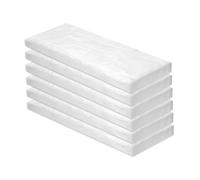 Jyvex 6 unidades de lana de cerámica para bioetanol, 300 x 100 x 13 mm, esponja de cerámica para quemador de bioetanol, accesorios de chimenea de etanol, estufa interior