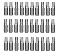Jyvex Juego de puntas Torx T30 T30, 30 unidades, acero S2 T30 (longitud: 25 mm), puntas Torx T30 Torx, surtido de puntas para destornillador