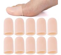 JYvivid 10 protectores de gel para dedos del pie grande, cojines suaves para uñas de los pies, fundas elásticas para dedos de los pies, mangas para uñas encarnadas, callos, uñas faltantes, dedos en