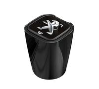 JYWLKQ Coche Cenicero de Coche para Peugeot Partner 2019-2023, Cenicero Portatil Sin Humo de Acero Inoxidable Cenicero con Tapa para Automóvil Hogar Oficinay Viajes Accesorios,Black