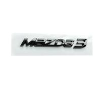 JYWLKQ Coche Emblema para Mazda 3 2019-2023, Insignia Calcomanía Letras Logotipo Trasero Maletero Decoración Accesorios,A-Black