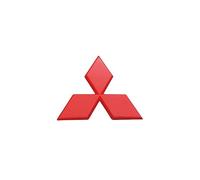 JYWLKQ Coche Emblema para Mitsubishi Delica, Insignia Logotipo para Capó Delantero O Puerta del Maletero Logo Adhesivo Externa Modificación Accesorios,Red-Arc-10 * 8.8cm