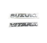 JYWLKQ Coche Emblema para Suzuki Vitara 2017, Insignia Calcomanía Adhesivo para Carrocería Pegatinas de Letras Logotipo Delantero y Trasero Maletero Decoración Accesorios,A+B
