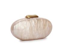 Jywmsc Bolso de Mano Acrílico con Concha para Mujer Bolso de Mano Formal para Novias y Veladas