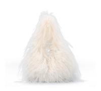 Jywmsc Bolso Peludo para Mujer Y2K Bolso Tote de Piel Sintética Bolso Bandolera Pequeño y Bonito de Felpa con Cadena