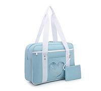 Jywmsc Ita Bag Forma de corazón Mochilas escolares japonesas Bolso de hombro para mujer Kawaii JK Bolso grande de anime