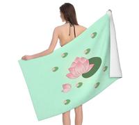 JYWXSQLT Toalla de baño de flores de loto esperando a florecer, toallas de baño, de gran tamaño, resistentes a la decoloración, sin pelusas, suaves y absorbentes, se secan más rápido, perfectas para