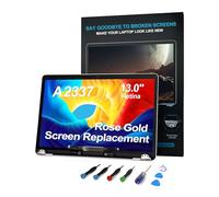 JYYSCRN TRGSLKSS A2337 - Pantalla LCD de repuesto A2337 para MacBook M1 Air de 13 pulgadas 2020 año 2560 x 1600 LCD de repuesto completo para EMC 3598 MGN63 oro rosa