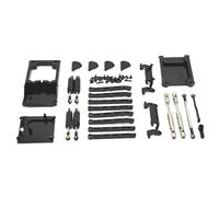 JYYTERD Accesorios Coches RC For MN168 For MN78 1/12 RC Car Upgrade Parts Accesorios Metal para Chasis Varilla De Enlace Montaje Tracción Amortiguador Aceite Kit Haz Eje Transmisión(Black)