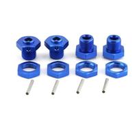 JYYTERD Accesorios Coches RC para Arrma 3S 1/8 para Typhon 4x4 para Blx para 550 Mega RC Piezas De Coche Adaptador para Cubo Hexagonal Rueda Metal 17mm con Tuerca(Blue)