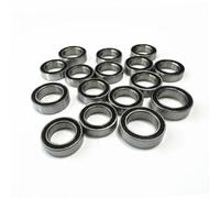 JYYTERD Accesorios Coches RC para Arrma para Granite para Grom 1/18 RC Car Upgrade Parts Accessories Kit De 16 Rodamientos Bolas Sellados Goma(Black)