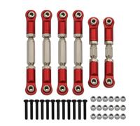 JYYTERD Accesorios Coches RC para Arrma para Granite para SENTON para VORTEKS para Typhon 1/10 RC Piezas De Actualización Automóviles Tirantes Metálicos Juego Eslabones Enlace(Red)