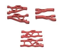 JYYTERD Accesorios Coches RC para ARRMA para Mojave para BLX 1/7 RC Car Upgrade Parts Juego De 6 Brazos Suspensión Delanteros Y Traseros Metal(Red)