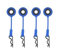 JYYTERD Accesorios Coches RC para ARRMA para Senton para Granite para Typhon para Traxxas 1/10 4 Piezas Gel Sílice para Carrocería De Coche, Retenedor Clip, Carcasa con Cierre Hebilla Fija(Blue)