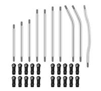 JYYTERD Accesorios Coches RC para Axial para Scx10 Pro 1/10 RC Crawler Car Link Set con Extremo De Varilla Plástico Piezas Mejora Metal Accesorios Control Remoto 10 Uds