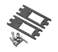 JYYTERD Accesorios Coches RC para Axial para Scx10 Vs4-10 1/10 2 Uds Fibra De Carbono TR4 Servo Montaje OD Diferencial Bloqueo Dig Shift RC Piezas Actualización Coche