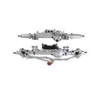 JYYTERD Accesorios Coches RC para Axial para Wraith para Rock 90018 90045 RR10 90048 90053 1/10 RC Piezas De Coche Eje Delantero Y Trasero Aleación Aluminio(Silver)