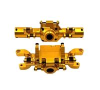 JYYTERD Accesorios Coches RC para HuangBo para ZP1001 ZP1002 ZP1003 ZP1004 1/10 RC Piezas De Coche Accesorios Metal Actualización CNC Proceso Carcasa del Eje Delantero Y Trasero(Yellow)