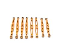 JYYTERD Accesorios Coches RC para Huangbo ZP1001 RC Car Upgrade Modification Replacement Accessories Repuestos 8 Piezas Barra De Tracción Metal(Yellow)