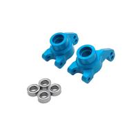 JYYTERD Accesorios Coches RC para LC para Racing para WLtoys para 144010 144001 144002 124017 124016 124018 124019 1/14 RC Piezas De Coche Mejora Metal Cojinete Copa Trasera(Blue)