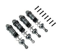 JYYTERD Accesorios Coches RC para MJX H16 16207 16208 16209 16210 1/16 RC Car Upgrades Parts 4 Piezas De Metal Delantero Y Trasero Aceite Amortiguador(Gray)