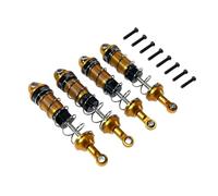 JYYTERD Accesorios Coches RC para MJX H16 16207 16208 16209 16210 1/16 RC Car Upgrades Parts 4 Piezas De Metal Delantero Y Trasero Aceite Amortiguador(Yellow)