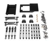 JYYTERD Accesorios Coches RC para MN para MN168 para MN78 1/12 Piezas De Coche RC Mejora Metal Accesorios Varilla Amortiguador Kit Vulnerabilidad(Black)