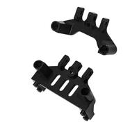JYYTERD Accesorios Coches RC para Mn128 para Model Mn86 G500 1/12 Coche Trepador Control Remoto Asientos Enlace Delantero Y Trasero Engranaje Dirección Fijos Accesorios Piezas Mejora Metal(Black)