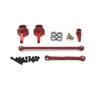 JYYTERD Accesorios Coches RC para MN82 LC79 1/12 RC Actualización del Automóvil Modificación De Piezas Accesorios Servo Brazo Juego Tirantes Fijos(Red)