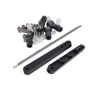 JYYTERD Accesorios Coches RC para Rock para Racing para Axial RR10 90053 90048 AX31331 1/10 RC Car Upgrade Parts Juego De Barra Estabilizadora Trasera Aleación Aluminio(Black)