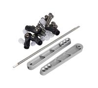JYYTERD Accesorios Coches RC para Rock para Racing para Axial RR10 90053 90048 AX31331 1/10 RC Car Upgrade Parts Juego De Barra Estabilizadora Trasera Aleación Aluminio(Silver)