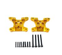 JYYTERD Accesorios Coches RC para SCY 16101 16102 16103 16106 16201 1/16 RC Car Piezas Mejoradas Accesorios Soportes De Amortiguadores Delanteros Y Traseros Metal(Yellow)