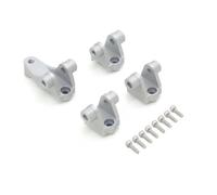 JYYTERD Accesorios Coches RC para Traxxas para TRX-4 1/10 RC Car Upgrade Parts 4 Piezas De Montaje Eje Delantero Y Trasero, Soporte Suspensión Amortiguador Inferior(Silver)