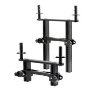 JYYTERD Accesorios Coches RC para Traxxas para TRX4 para Defender 1/10 RC Crawler Car Pieza Actualización Soportes Carrocería Delanteros Y Traseros De Metal CNC Columna Carcasa Poste(Black)