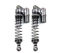 JYYTERD Accesorios Coches RC para TRX4 para Axial para SCX10 90046 D90 KM2 Y05 1/10 RC Piezas De Vehículos Pista 1 Par Amortiguadores Control Remoto Metal Completo(Gray)