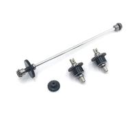 JYYTERD Accesorios Coches RC para WLtoys 124016 124017 124018 124019 1/12 RC Piezas De Automóvil Conjunto Diferencial del Eje Transmisión Centro Metal Engranaje Motor 27T(Silver)