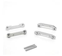 JYYTERD Accesorios Coches RC para Wltoys 124017 124019 124016 124018 144001 144002 RC Car Piezas Mejoradas Brazo Basculante Reforzado De Metal(Silver)